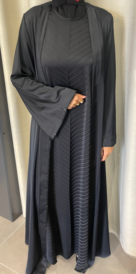 Abaya Prestige à Détails Chevron