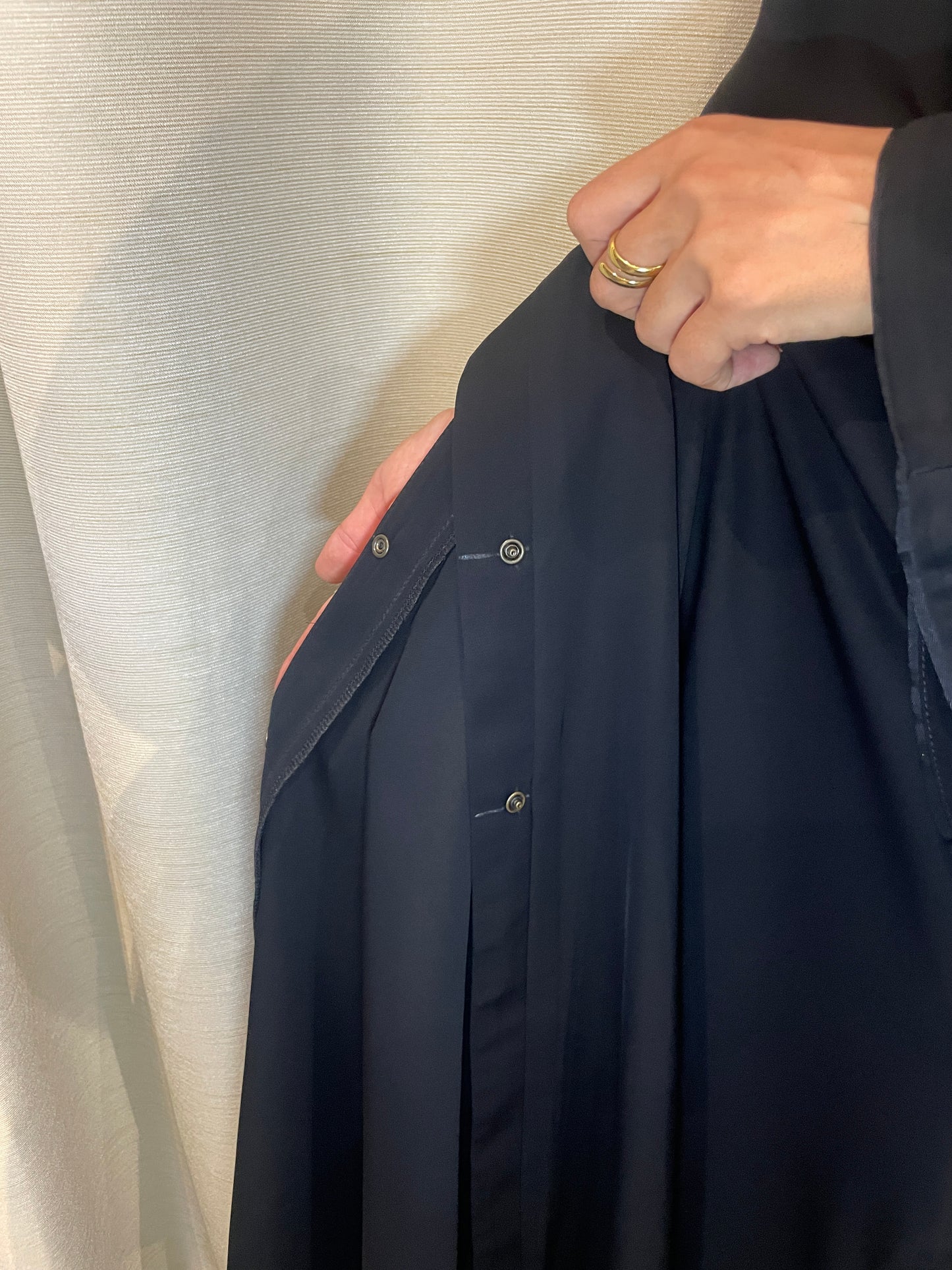 Abaya Noire Florale