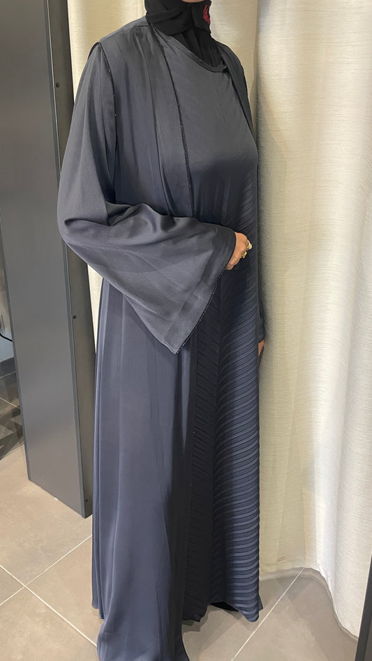Abaya Prestige à Détails Chevron