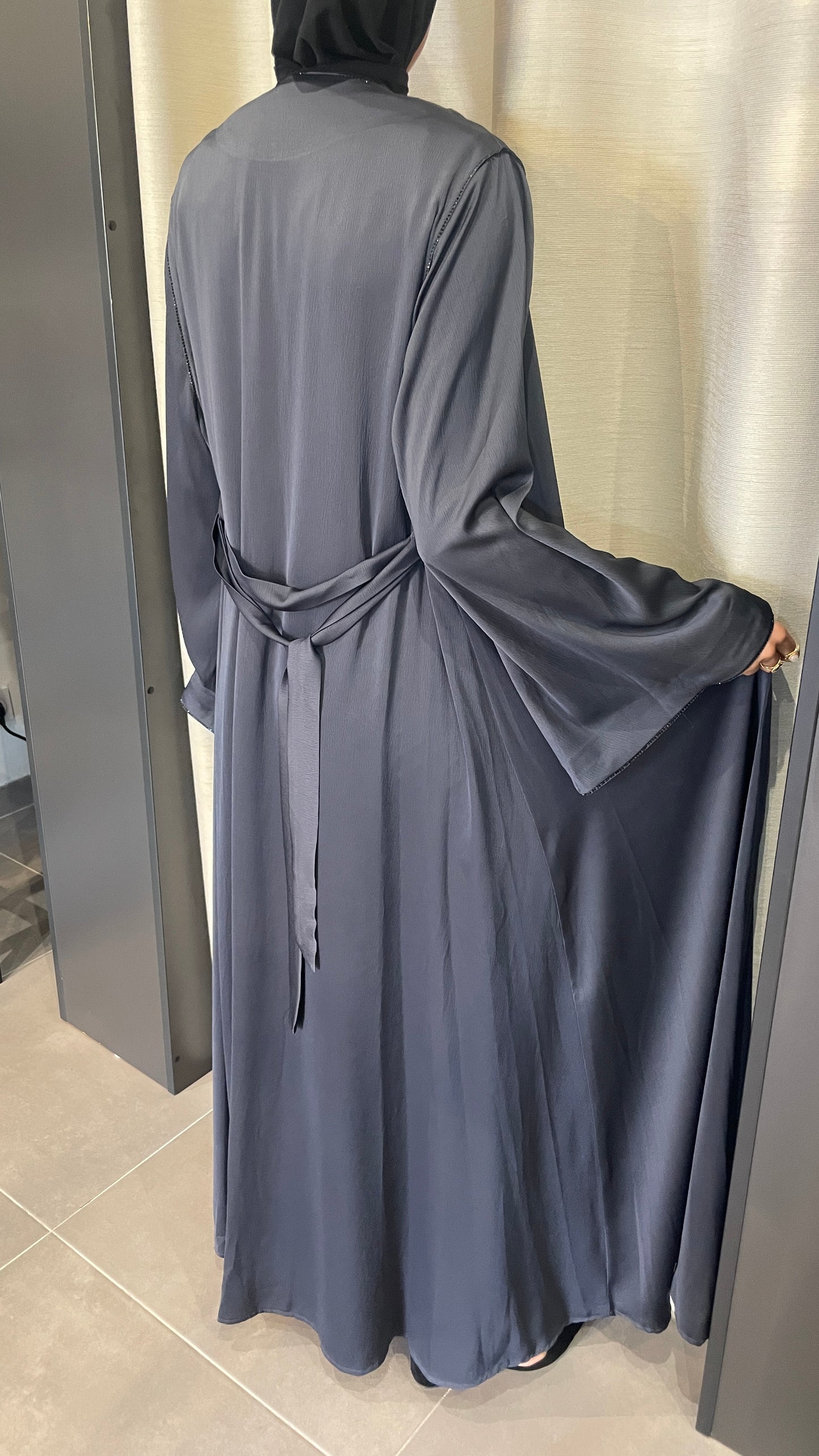 Abaya Prestige à Détails Chevron