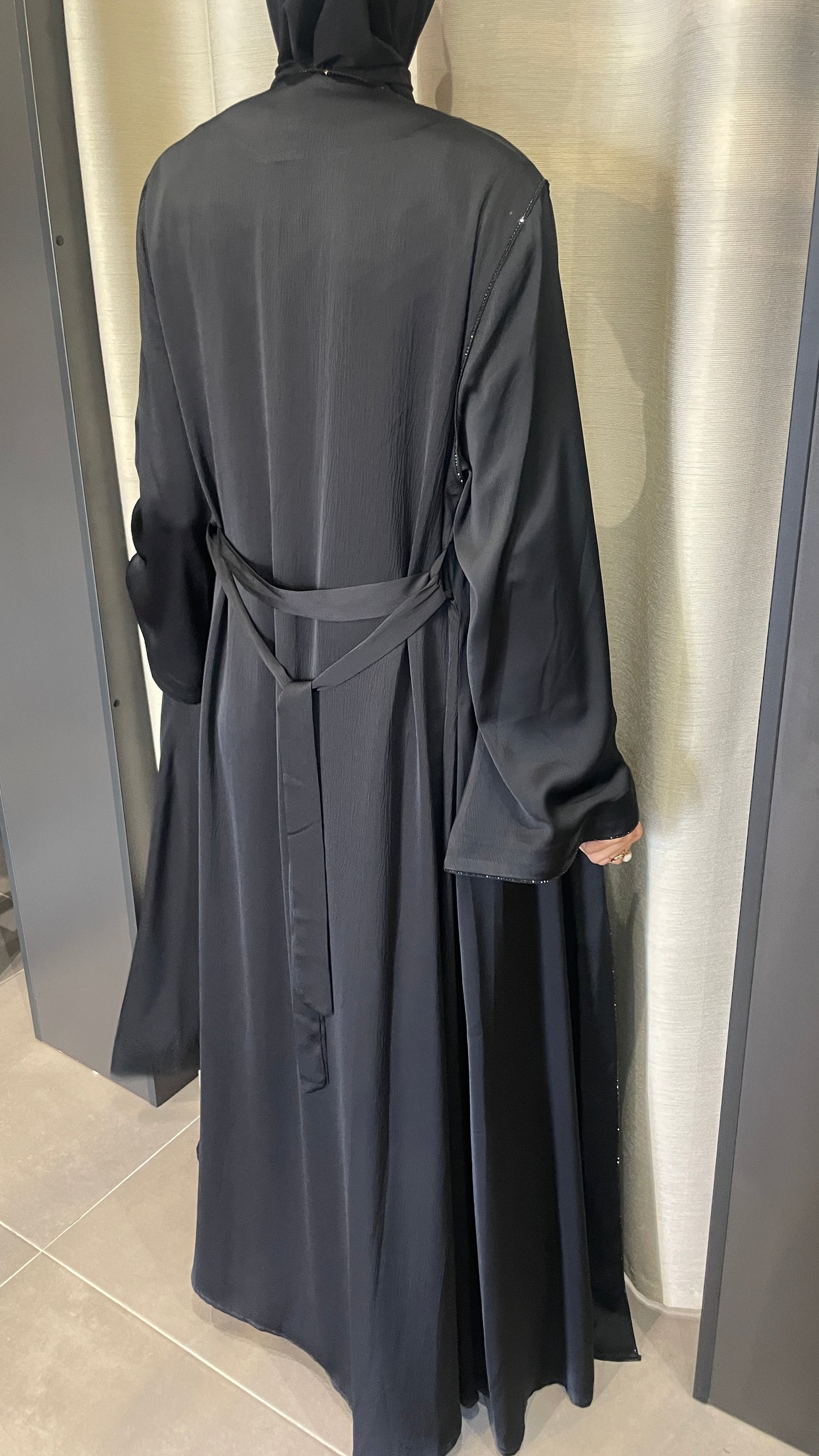 Abaya Prestige à Détails Chevron
