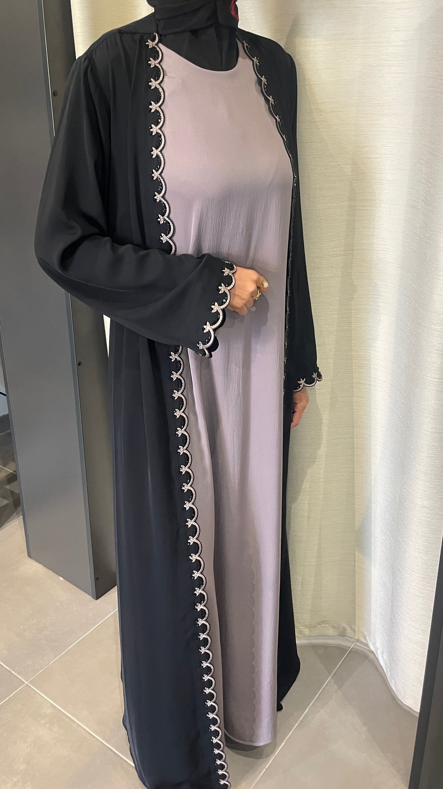 Abaya Deux Pièces Élégance