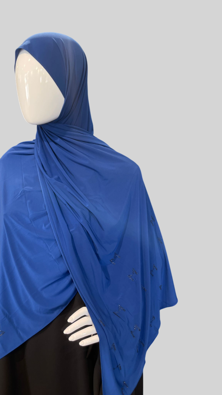 Hijab Premium Drapé avec Strass
