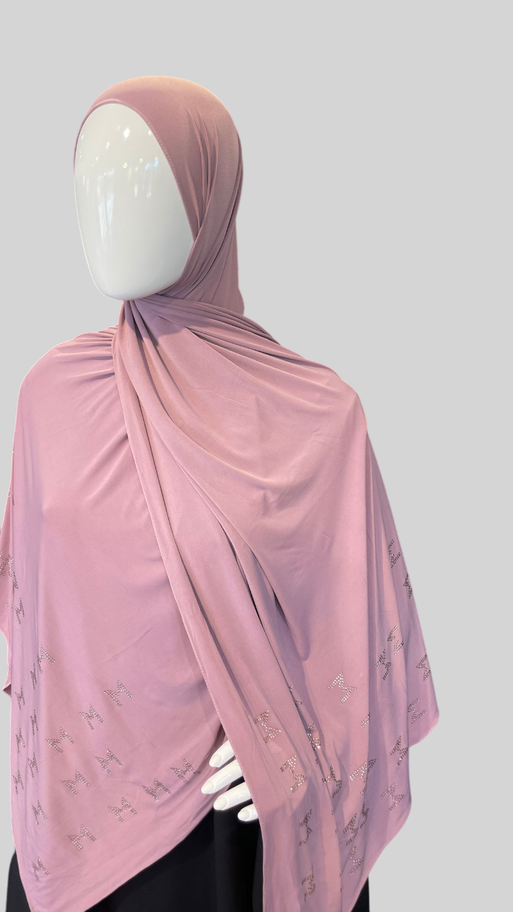 Hijab Premium Drapé avec Strass